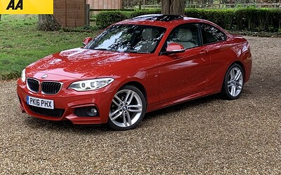 ’16’ BMW 218i M Sport Coupe Melbourn Red