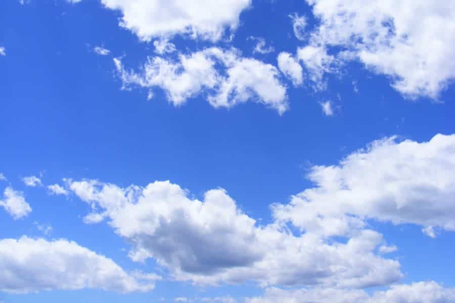 blue sky view from a panoramic glass roof